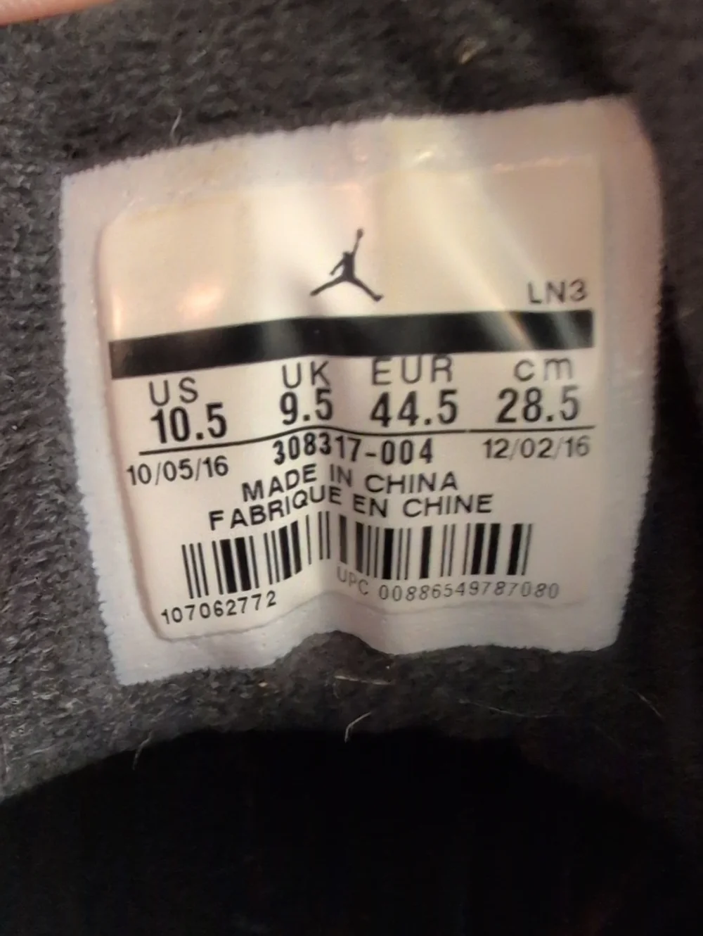 Nike Air Jordan 12 Low Playoffs Sz 10.5